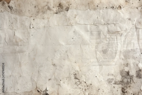 A white piece of paper with dirt on it. Suitable for various design projects