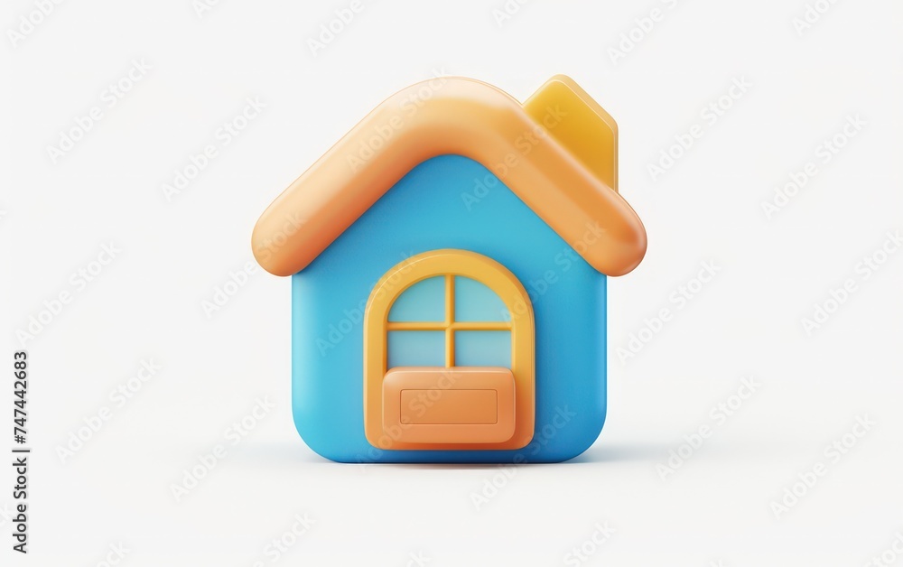 3d house image of real estate a 3d rendered blue rounded square button, playful and colorful and bubbly pixelated 3d house image of real estate a 3d rendered blue rounded square button, playful and colorful and bubbly pixelated