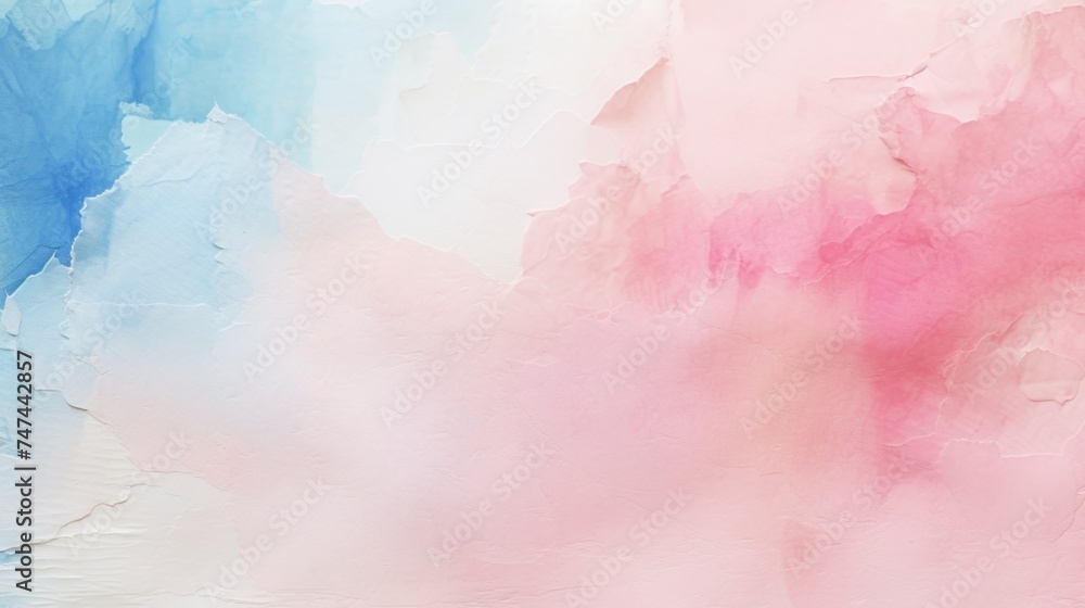 Fototapeta premium Close up of a pink and blue cloud painting, suitable for artistic projects