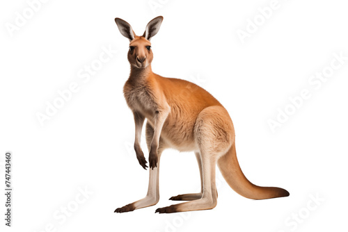Kangaroo photo isolated on transparent background. © kitinut