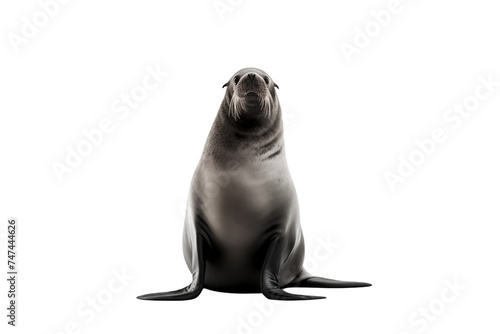 sea lion photo isolated on transparent background.