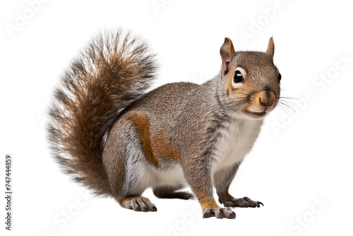 squirrel photo isolated on transparent background.