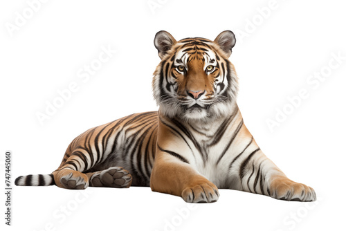 tiger photo isolated on transparent background. photo