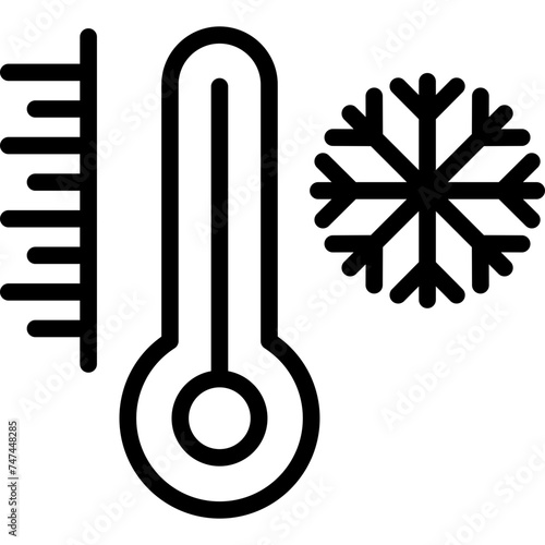 Cold Vector Line Icon