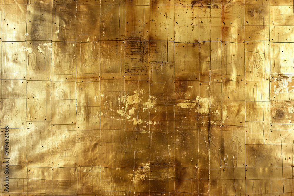 Obraz premium Deteriorating Ancient Manuscript with Faded Script