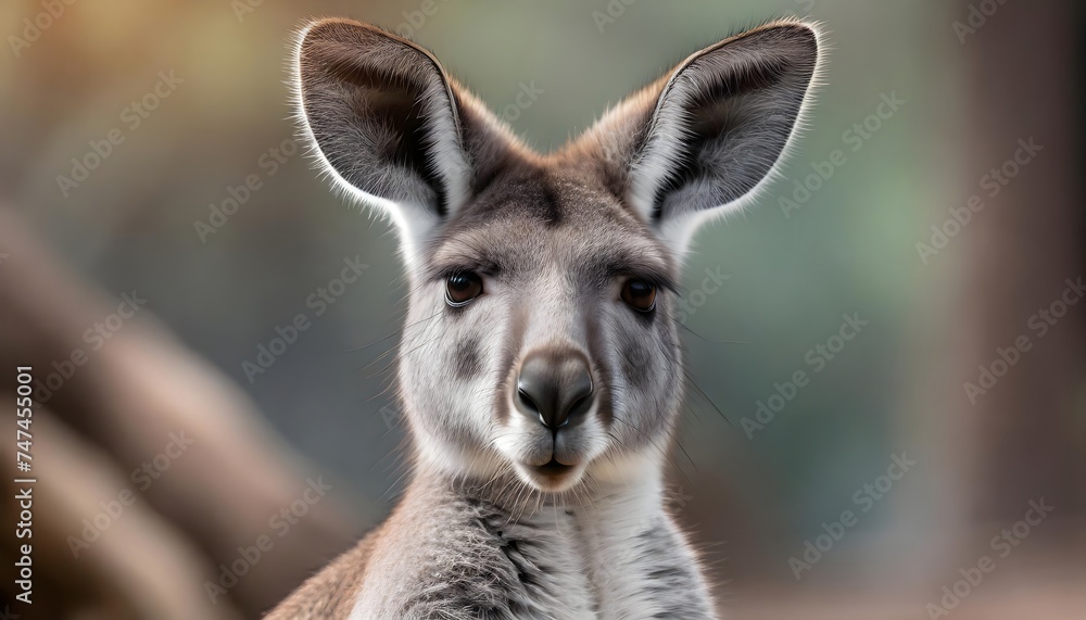 Fototapeta premium portrait of a kangaroo
