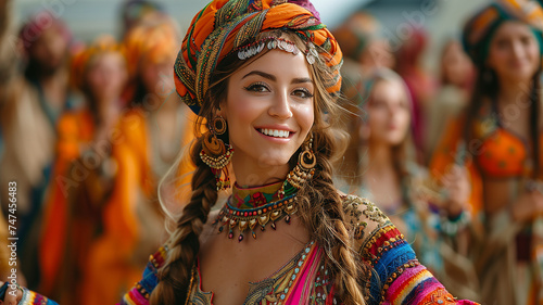 During Navruz, women adorn themselves in vibrant attire, adding to the festive allure