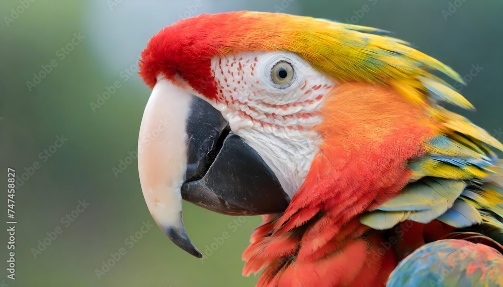 red and yellow macaw