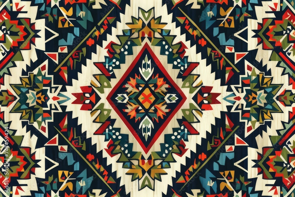 Beautiful embroidery.geometric ethnic oriental pattern traditional .Aztec style,abstract,vector,illustration.design for texture,fabric,clothing,wrapping,fashion,carpet,print