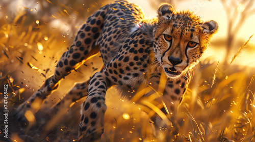 Witnessing the cheetah's lightning sprint across the African savanna.