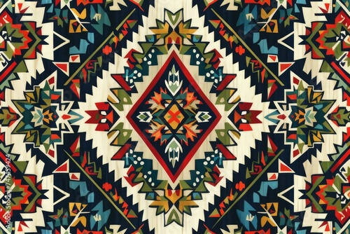 Beautiful embroidery.geometric ethnic oriental pattern traditional .Aztec style,abstract,vector,illustration.design for texture,fabric,clothing,wrapping,fashion,carpet,print