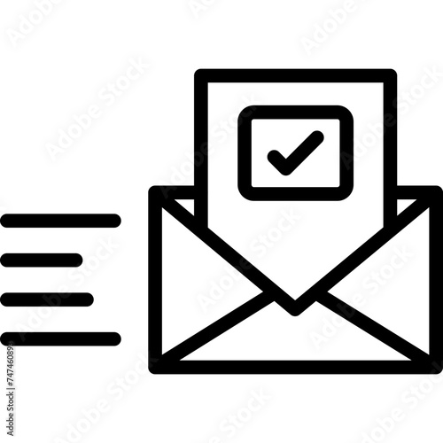 Email Vector Line Icon
