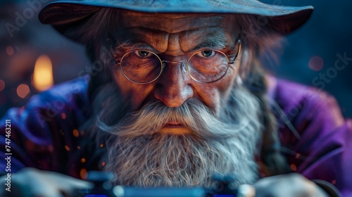 Fairy-Tale Character Magician. Illustration On The Theme Of Fairy Tales And Fantasy, Films And Cinema. Generative AI