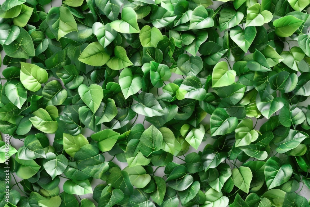Close up of vibrant green leaves, perfect for nature backgrounds Close up of vibrant green leaves, perfect for nature backgrounds