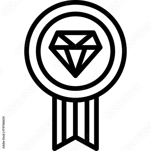 Badge Vector Line Icon