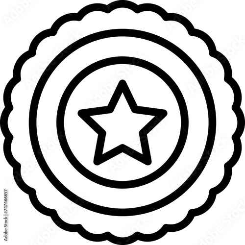 Badge Vector Line Icon