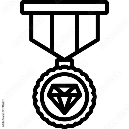 Badge Vector Line Icon