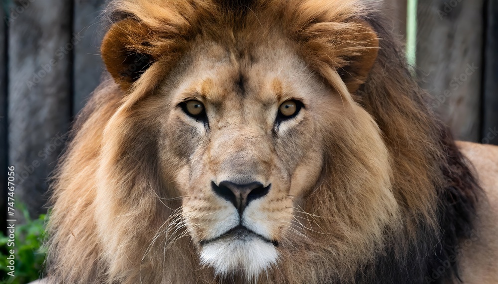 portrait of a lion