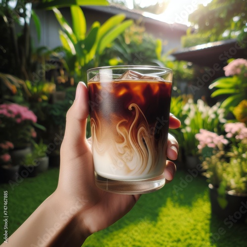 Refreshing Iced Coffee with Milk