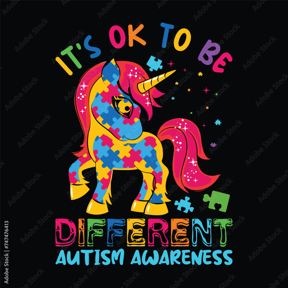 it's ok to be different autism awareness