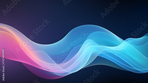 Abstract colored background in the form of a wave of air