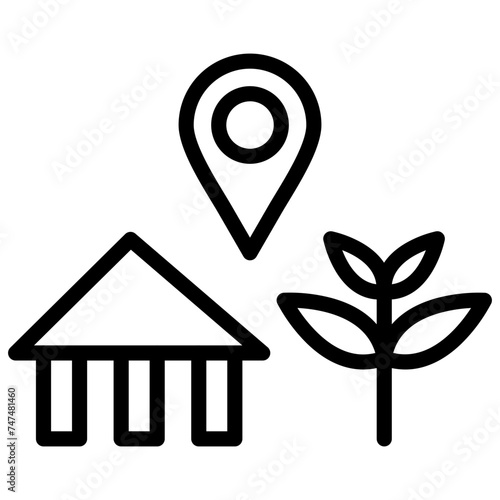 Tourist attraction Icon Style