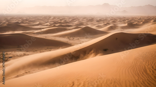 the empty quarter and outdoor sand dune