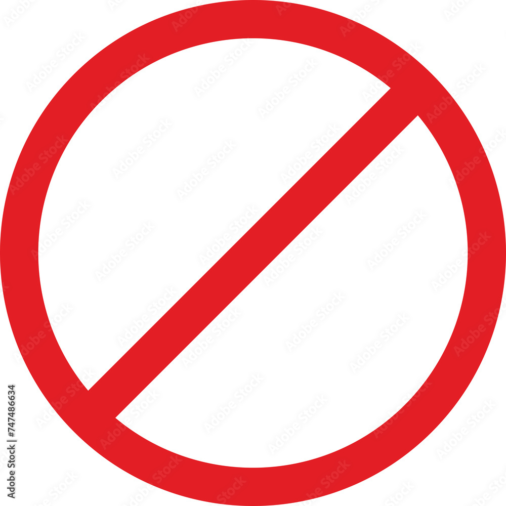 Prohibition sign. Blank for design on an isolated background. Graphic resource for the designer Prohibition sign. Blank for design on an isolated background. Graphic resource for the designer