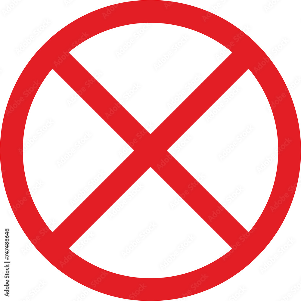 Prohibition sign. Blank for design on an isolated background. Graphic resource for the designer Prohibition sign. Blank for design on an isolated background. Graphic resource for the designer