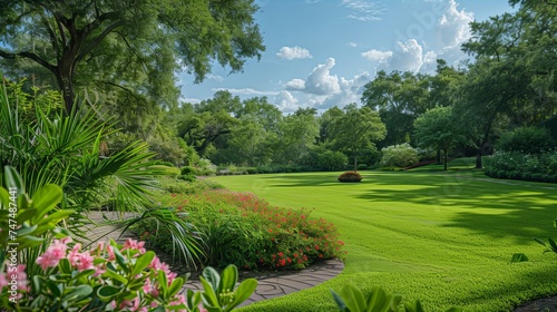 Summer day at the botanical garden 