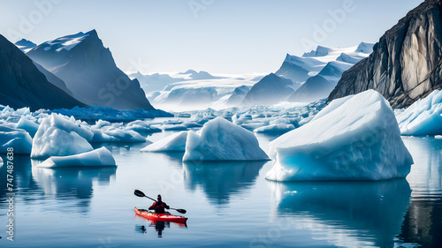 Kayaking in Glacier Lagoon
