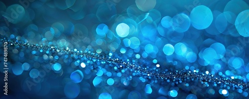 blue blurry underwater bokeh