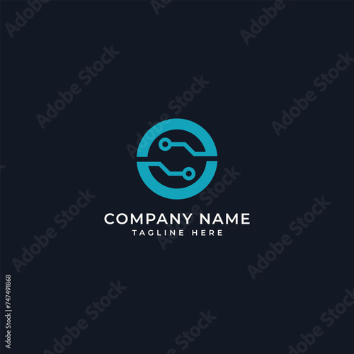 Simple Futuristic Tech Logo Ideas