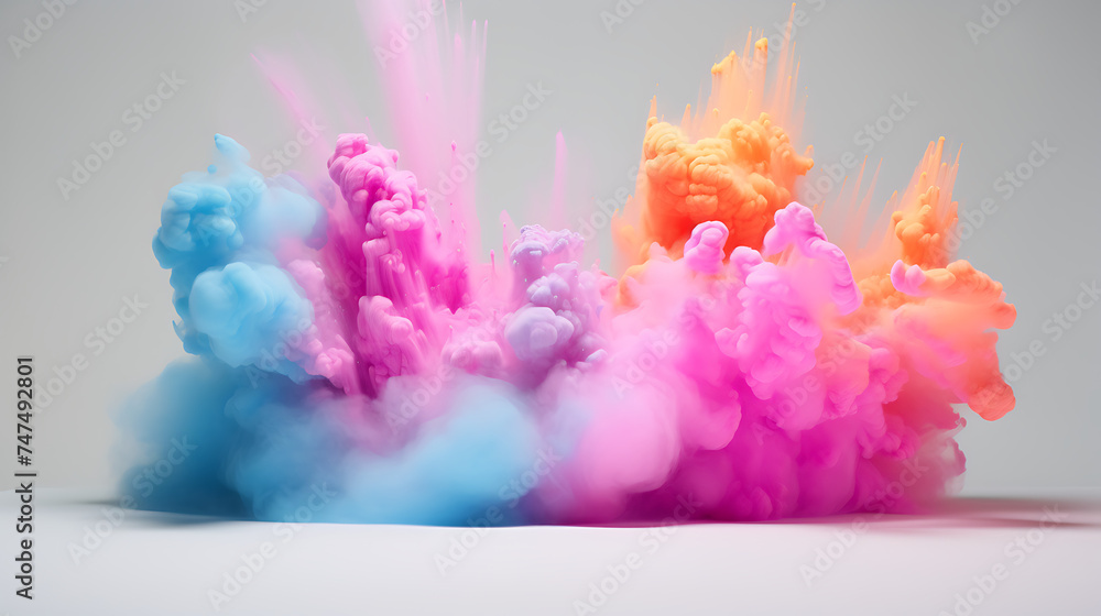 Abstract powder explosion 