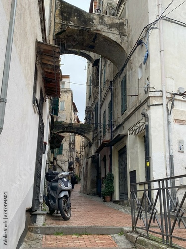 old street in old italian city 