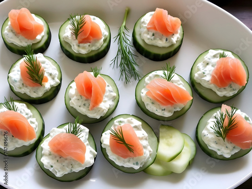 Dill Delight: Elegant Cucumber Canapés for Refreshing Bites