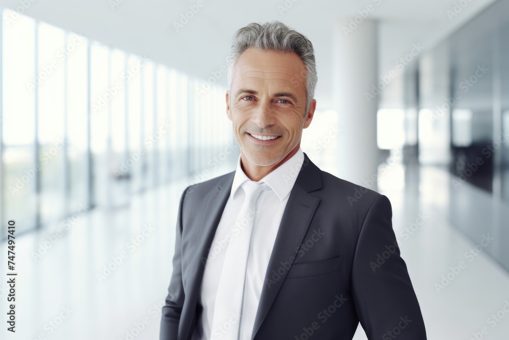 A man dressed in a suit standing in a room. Suitable for business and office concepts A man dressed in a suit standing in a room. Suitable for business and office concepts