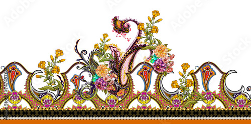 textile design flowers textile flowers semi bold design duppta shawal for printing geometric ethnic motifs