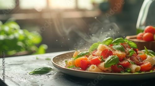 Speedy Tuna Pasta with Cherry Tomatoes and Basil