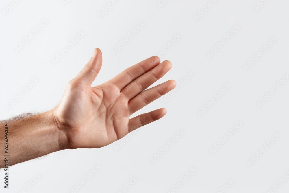 A person extending their hand upwards. Suitable for various concepts and designs
