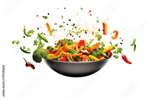 Bowl filled with assorted fresh vegetables, perfect for healthy lifestyle concepts