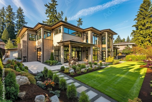 Architectural Marvel: Luxurious New Construction Home with Sprawling Backyard in Bellevue, WA