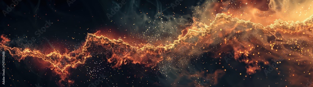 fire wave psd, in the style of interstellar nebulae, photo-realistic landscapes, dark gold, spatial concept art fire wave psd, in the style of interstellar nebulae, photo-realistic landscapes, dark gold, spatial concept art