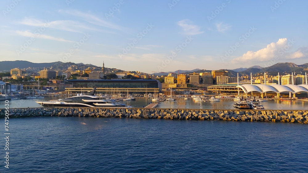Genoa Port City. it is one of the most important seaports in Italy. With a trade volume of 51.6 million tonnes.