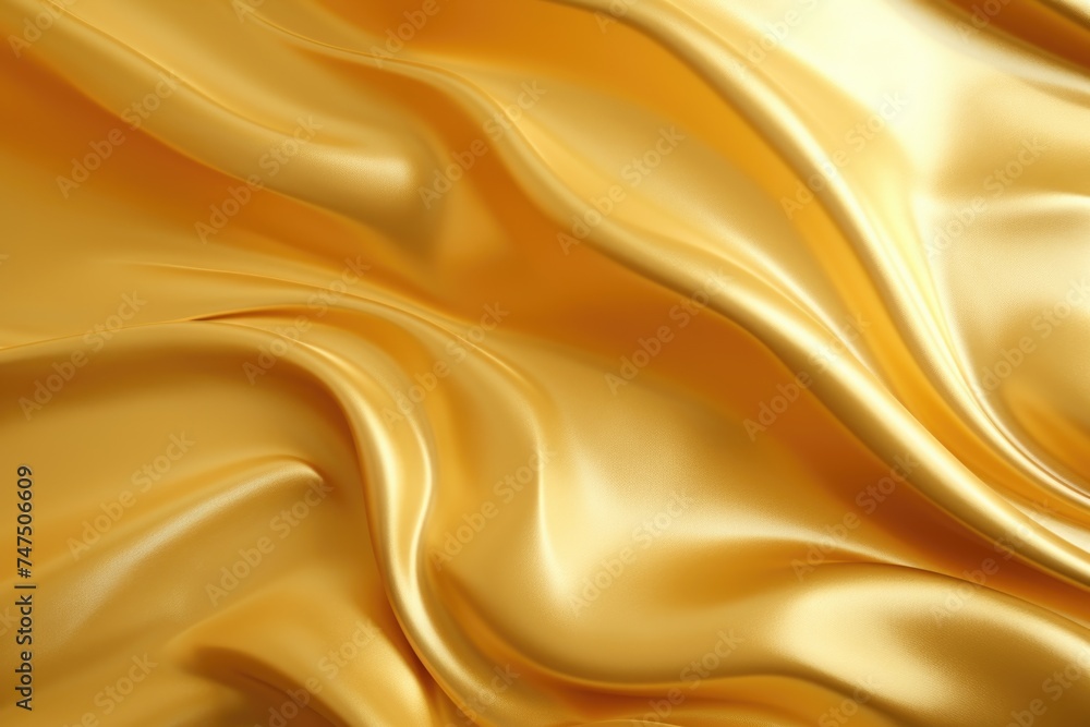 Close up view of a shiny gold fabric, perfect for backgrounds or luxury concepts Close up view of a shiny gold fabric, perfect for backgrounds or luxury concepts
