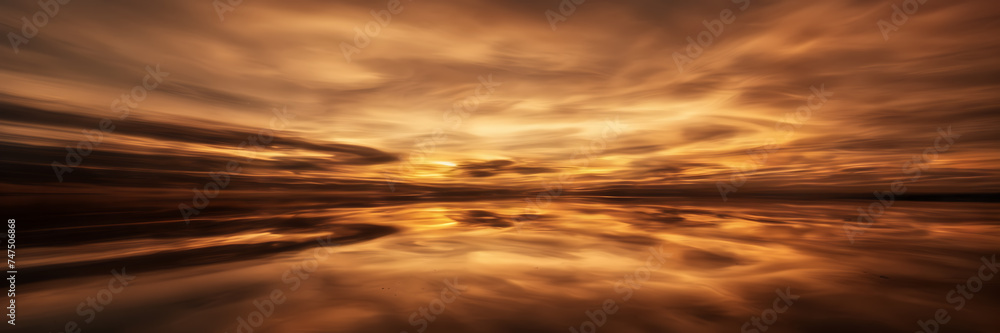 Photograph showcasing the dynamic interplay of golden and coppery smoke against a backdrop of twilight hues.