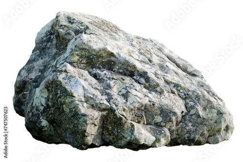 A large rock covered in green moss. Suitable for nature-themed designs