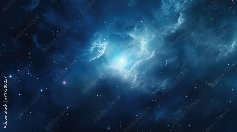 A beautiful view of a space scene with twinkling stars. Perfect for backgrounds or sci-fi designs