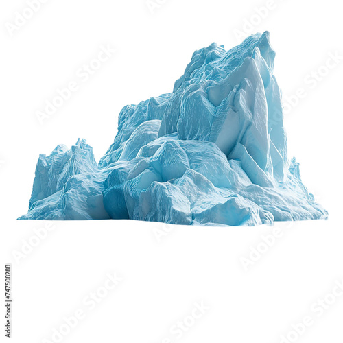 Blue Iceberg. isolated on transparent background. © shabbir