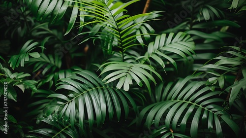 Close Up of Lush Plant With Abundant Leaves. Generative AI.